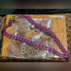 Women's Pink Purple-ish Necklace With Magnetic Closure By Alexa Rae BAR